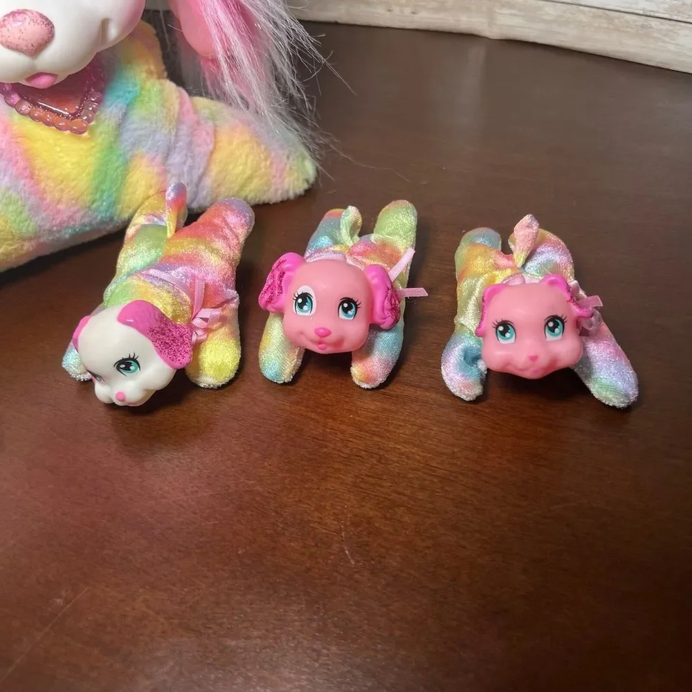 Puppy Surprise 2016 Plush Mom Dog Taffy‎ and 3 Babies  Baby Rainbow Stuffed
